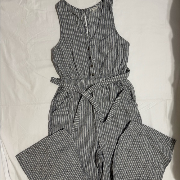 American Eagle Outfitters Striped Jumpsuit - Black and White - Picture 1 of 5